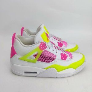 Nike Air Jordan 4 Retro- Youth- Size 7Y- Wmns 8.5- Lemon Venom-[CV7808-100]